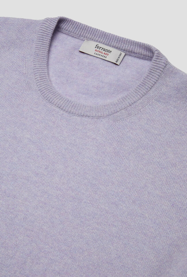 Pure cashmere crew neck ROYAL RED - Ferrante | img vers.1300x/